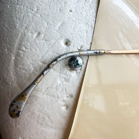 Vintage Enrico Coveri Gold Tone Cat Eye Glasses Mod 308-800 - Picture 5 of 8